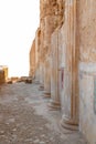 The ruins  of the palace of King Herod in the fortress of Masada - is a fortress built by Herod the Great on a cliff-top off the Royalty Free Stock Photo