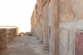 The ruins  of the palace of King Herod in the fortress of Masada - is a fortress built by Herod the Great on a cliff-top off the Royalty Free Stock Photo