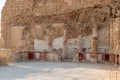 The ruins  of the palace of King Herod in the fortress of Masada - is a fortress built by Herod the Great on a cliff-top off the Royalty Free Stock Photo