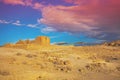 The ruins of the palace of King Herod, Masada. Israel Royalty Free Stock Photo