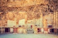 The ruins of the palace of King Herod Royalty Free Stock Photo