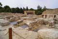 The ruins of the palace of Knossos Crete Greece Royalty Free Stock Photo