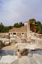 The ruins of the palace of Knossos Crete Greece Royalty Free Stock Photo