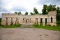 The ruins of the Palace von der Osten Saken on the border of the town of Nemeshaevo and the village of Mirotskoye, Kiev region,