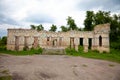 The ruins of the Palace von der Osten Saken on the border of the town of Nemeshaevo and the village of Mirotskoye, Kiev region,