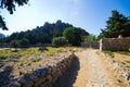 Ruins of Palio Pyli castle on Kos island, Greece Royalty Free Stock Photo