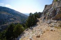 Ruins of Palio Pyli castle on Kos island, Greece Royalty Free Stock Photo