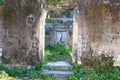Ruins in the park of Mon Repos in Corfu city, Greece