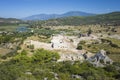 Ruins of Patara the ancient Lycian city. Archaeological site in Turkey, Amphitheatre Royalty Free Stock Photo