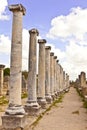 Ruins of Perge an ancient Anatolian city in Turkey. Royalty Free Stock Photo