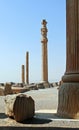 Ruins of Persian Columns in Persepolis, Iran Royalty Free Stock Photo