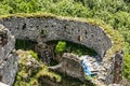 Ruins of Plavecky castle, Slovakia, travel destination Royalty Free Stock Photo