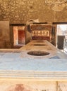 Ruins of Pompeii, ancient Roman city. Pompei, Campania. Italy. Royalty Free Stock Photo