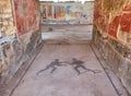 Ruins of Pompeii, ancient Roman city. Pompei, Campania. Italy. Royalty Free Stock Photo