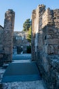 Ruins of Pompeii, buried Roman city near Naples