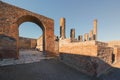 Ruins of Pompeii, buried Roman city near Naples