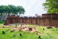 Ruins of Portuguese fortress in Melaka town