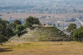Ruins of the pre-Hispanic town of Xochitecatl Royalty Free Stock Photo