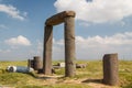 Ruins of the pre-Hispanic town of Xochitecatl Royalty Free Stock Photo