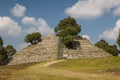 Ruins of the pre-Hispanic town of Xochitecatl Royalty Free Stock Photo