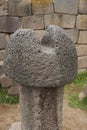 ruins preinca, Chucuito near Puno, rock phallus in the temple of fertility,peru