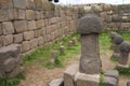 ruins preinca, Chucuito near Puno, rock phallus in the temple of fertility,peru