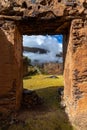 The ruins of the Pumamarka (Puma Marka) village in Peru Royalty Free Stock Photo