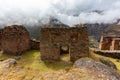 The ruins of the Pumamarka (Puma Marka) village in Peru Royalty Free Stock Photo