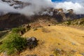 The ruins of the Pumamarka (Puma Marka) village in Peru Royalty Free Stock Photo