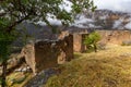 The ruins of the Pumamarka (Puma Marka) village in Peru Royalty Free Stock Photo