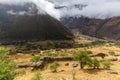 The ruins of the Pumamarka (Puma Marka) village in Peru Royalty Free Stock Photo