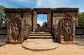 Ruins in Quadrangle group in ancient city Pollonaruwa, Sri Lanka