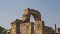 Ruins of the Qutub Minar temple complex. Royalty Free Stock Photo