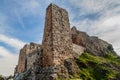 Ruins of Rabad castle in Ajloun, Jorda Royalty Free Stock Photo