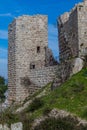 Ruins of Rabad castle in Ajloun, Jorda Royalty Free Stock Photo