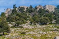 Ruins of Rabad castle in Ajloun, Jorda Royalty Free Stock Photo