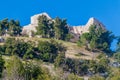 Ruins of Rabad castle in Ajloun, Jorda Royalty Free Stock Photo