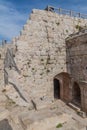 Ruins of Rabad castle in Ajloun, Jorda Royalty Free Stock Photo