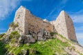 Ruins of Rabad castle in Ajloun, Jorda Royalty Free Stock Photo