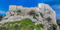 Ruins of Rabad castle in Ajloun, Jorda Royalty Free Stock Photo