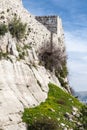 Ruins of Rabad castle in Ajloun, Jorda Royalty Free Stock Photo