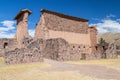 Ruins of Raqch'i, Raqchi or Temple of Wiracocha near Cusco, Peru Royalty Free Stock Photo