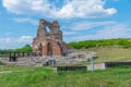 Ruins of the red church in Perushtitsa, Bulgaria