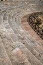 Ruins of ancient Roman theatre in Ohrid Royalty Free Stock Photo