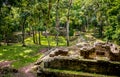 Ruins of residential area of Mayan Ruins - Copan Archaeological Site, Honduras