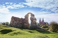 Ruins of the Rezekne Castle Hill, Latvia Royalty Free Stock Photo