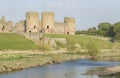 Ruins of Rhuddlan Castle in North Wales, UK Royalty Free Stock Photo