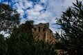 Ruins of the Rocca Aldobrandesca in Suvereto, Tuscany, Italy Royalty Free Stock Photo