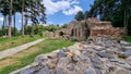 Ruins rock wall village tourism stonewall ruins