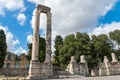 Ruins of Roman amphitheatre in Arles, France Royalty Free Stock Photo